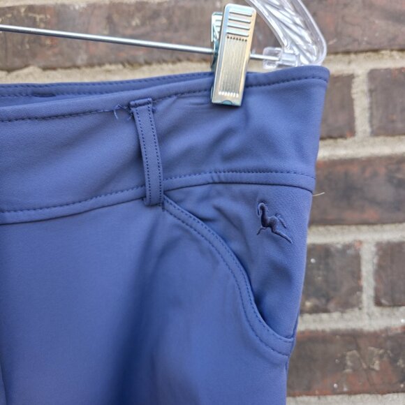 RJ Classics Front-Zip Knee Patch Gulf Breeches in Cornflower Blue Women's 30R - Picture 3 of 10